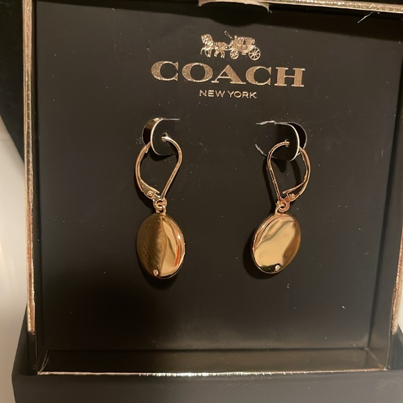 NWT Coach Earrings with the original box πππ - Picture 7 of 8